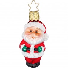 NEW - Inge Glas Glass Ornament - Mini Santa Claus